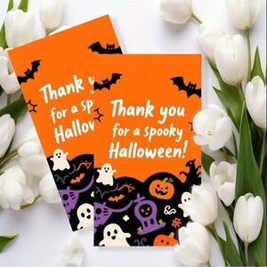50 Halloween Thank You Cards